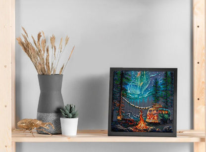 Bead Embroidery Kit Under the stars DIY Abris Art