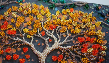 Bead Embroidery Kit Tree of Happiness DIY Abris Art