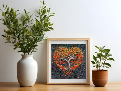 Bead Embroidery Kit Tree of Happiness DIY Abris Art