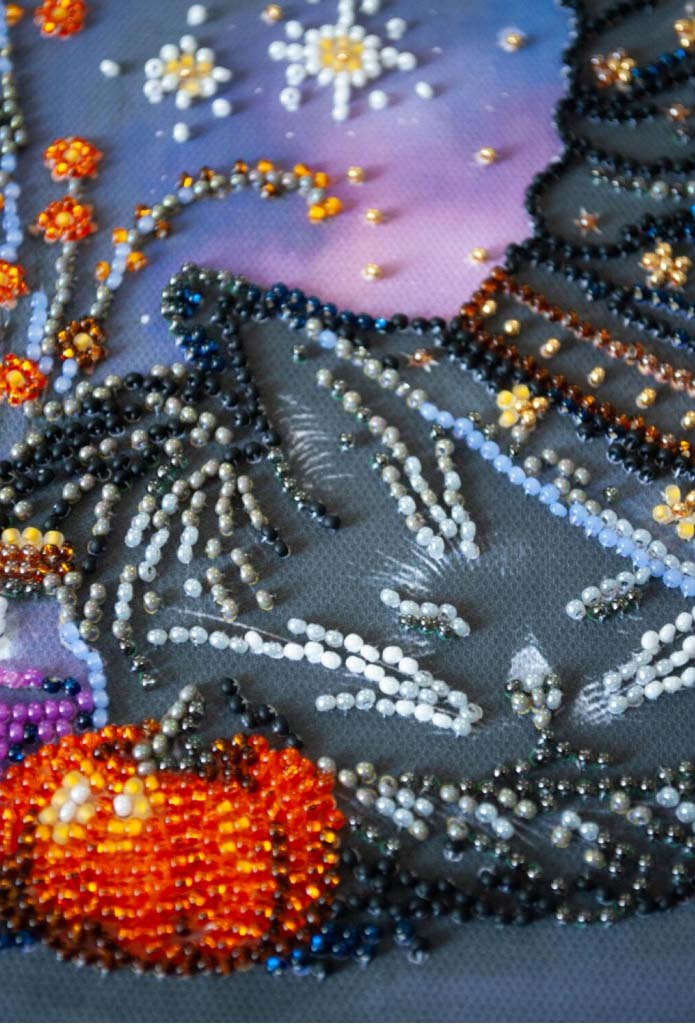Perlenstickerei-Set Schlüssel zum Glück DIY Abris Art