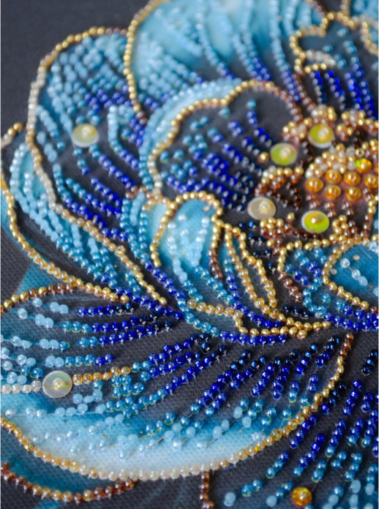 Bead Embroidery Kit Luxurious Flower DIY Abris Art