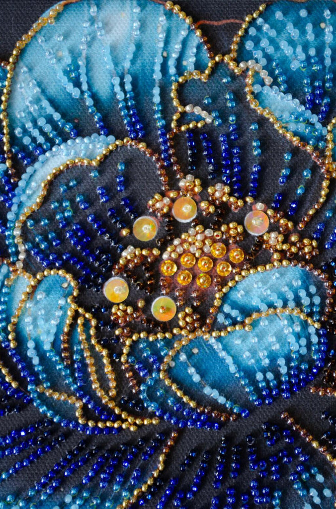 Bead Embroidery Kit Luxurious Flower DIY Abris Art