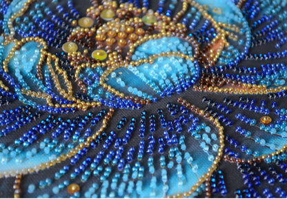 Bead Embroidery Kit Luxurious Flower DIY Abris Art