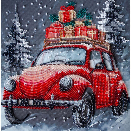 Bead Embroidery Kit Christmas presents DIY Abris Art