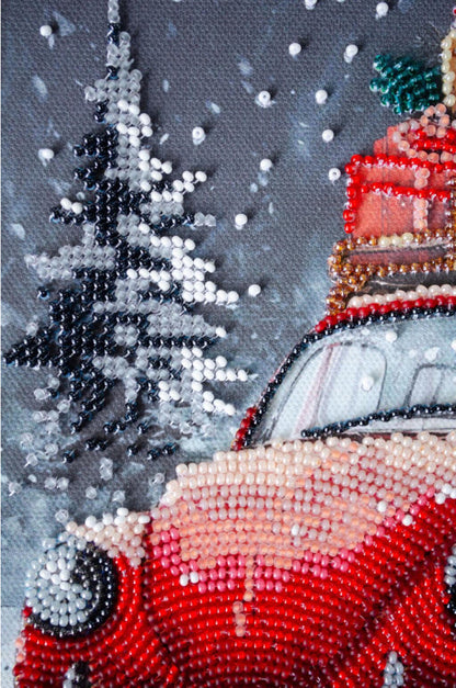 Bead Embroidery Kit Christmas presents DIY Abris Art