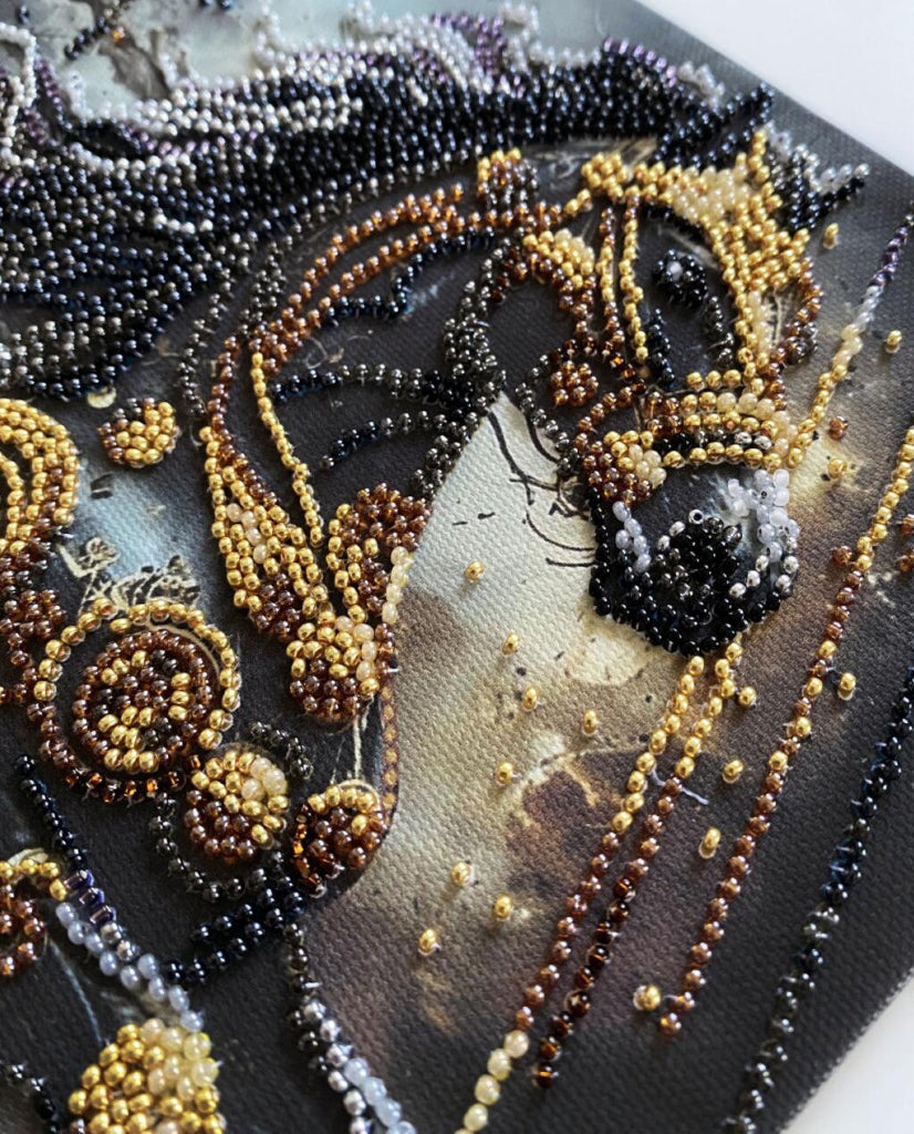 Bead Embroidery Kit Horse DIY Abris Art