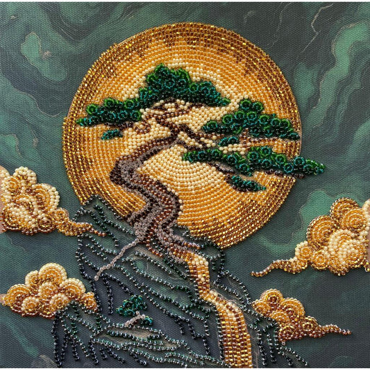 Bead Embroidery Kit Tree of Wisdom DIY Abris Art