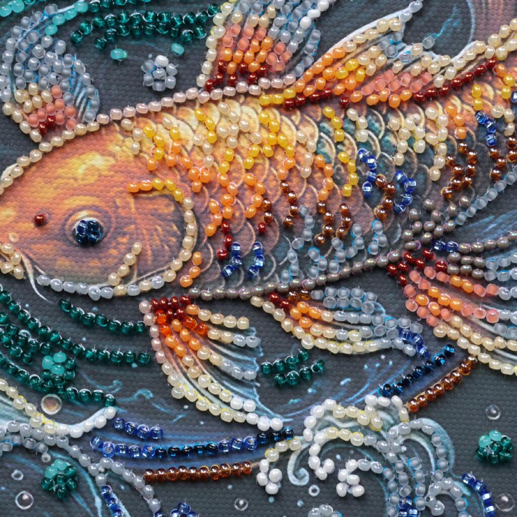 Perlen-Stickerei-Set Fisch DIY
