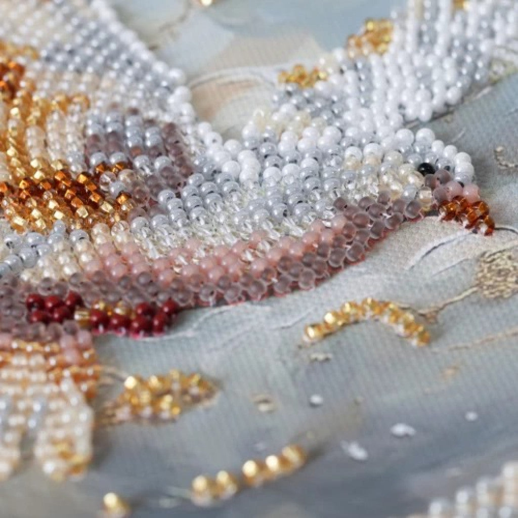 Bead Embroidery Kit Dance of the Doves DIY Abris Art