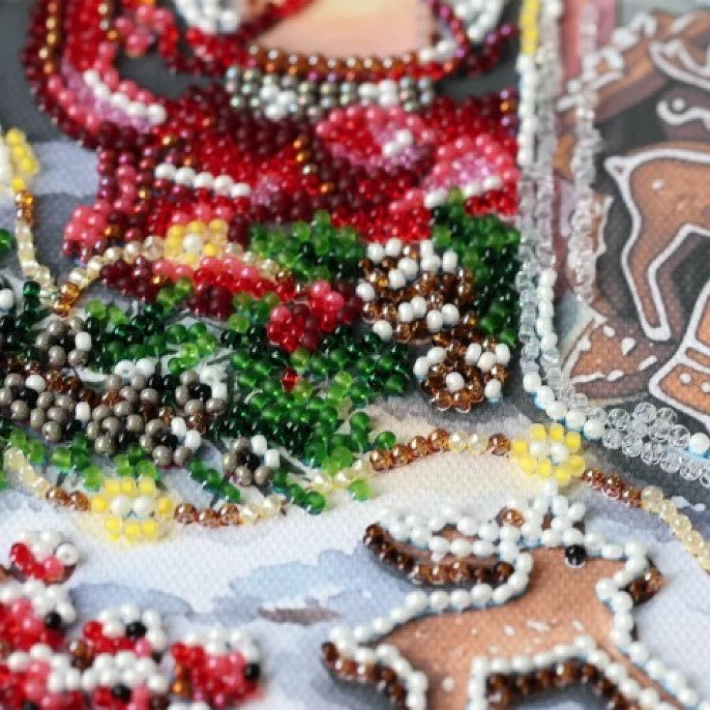 Bead Embroidery Kit Christmas DIY Abris Art