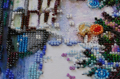 Bead Embroidery Kit Christmas tree DIY Abris Art