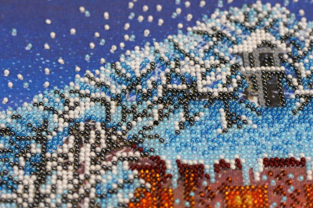 Perlenstickerei-Set Winternacht DIY