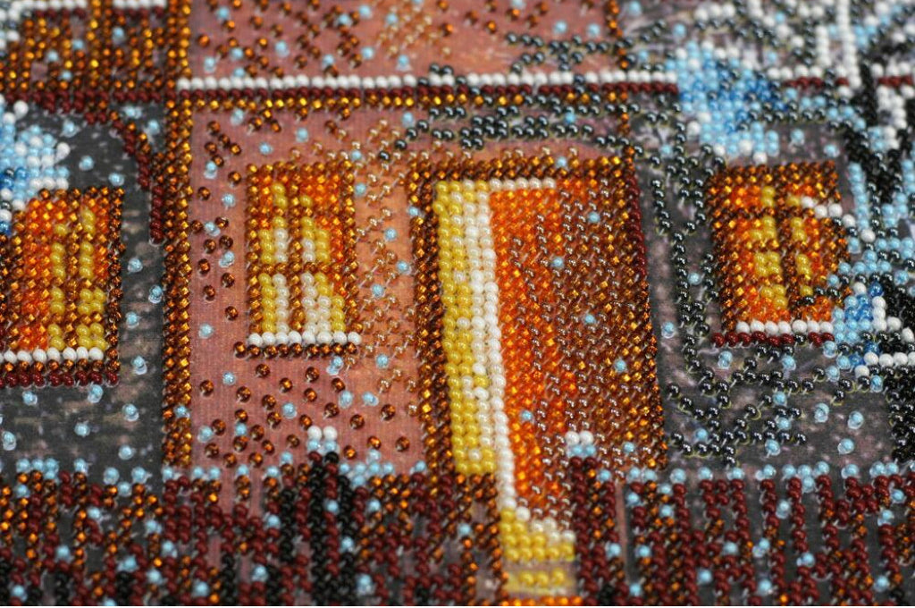 Perlenstickerei-Set Winternacht DIY