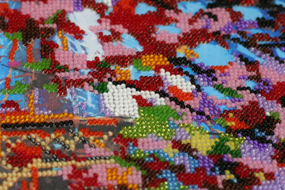 Bead Embroidery Kit Eiffel tower DIY Abris Art
