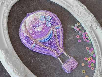 Brooch Bead Embroidery Kit Balloon DIY Tela Artis Jewelry Making Beading kit Pin