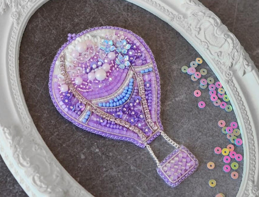 Brooch Bead Embroidery Kit Balloon DIY Tela Artis Jewelry Making Beading kit Pin