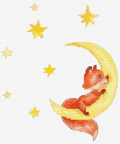 Counted Cross stitch kit Fox DIY Luca-S