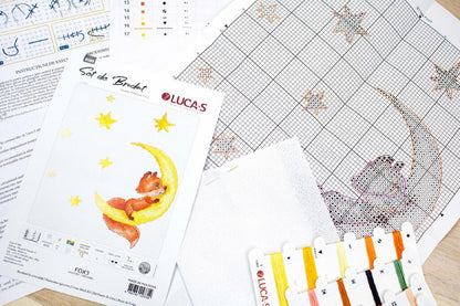 Counted Cross stitch kit Fox DIY Luca-S