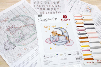 Counted Cross stitch kit Good night DIY Luca-S
