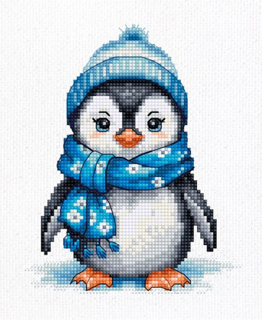 Counted Cross Stitch Kit Penguin DIY Luca-S