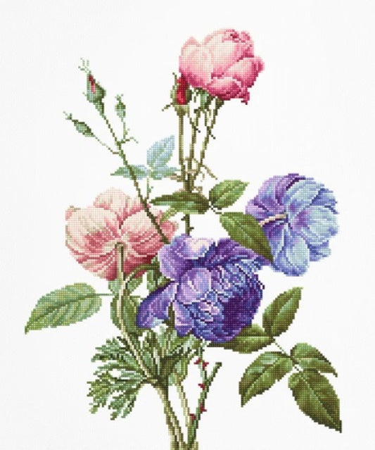 Counted Cross stitch kit Flowers DIY Luca-S