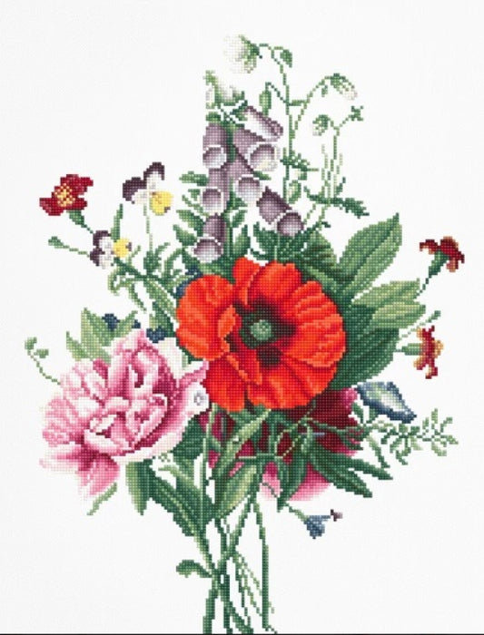 Counted Cross stitch kit Flowers DIY Luca-S