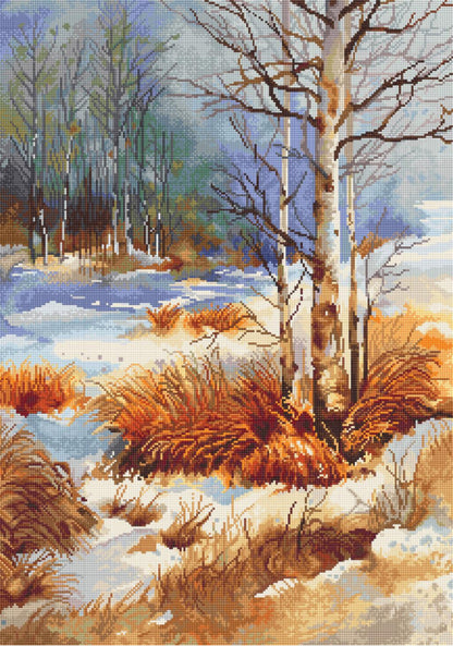 Counted Cross stitch kit Autumn Fall DIY Luca-S