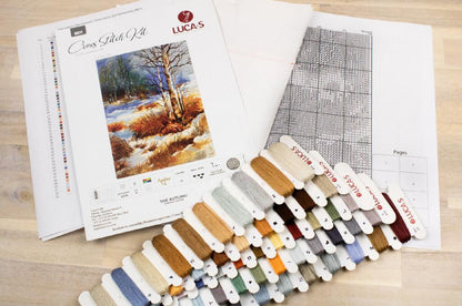 Counted Cross stitch kit Autumn Fall DIY Luca-S