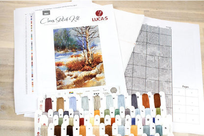 Counted Cross stitch kit Autumn Fall DIY Luca-S