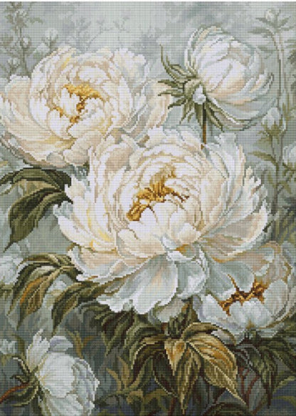 Gobelin kit Needlework Tapestry Kit Peonies Flowers DIY Luca-S