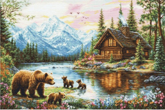 Counted Cross Stitch Kit Nature DIY Luca-S