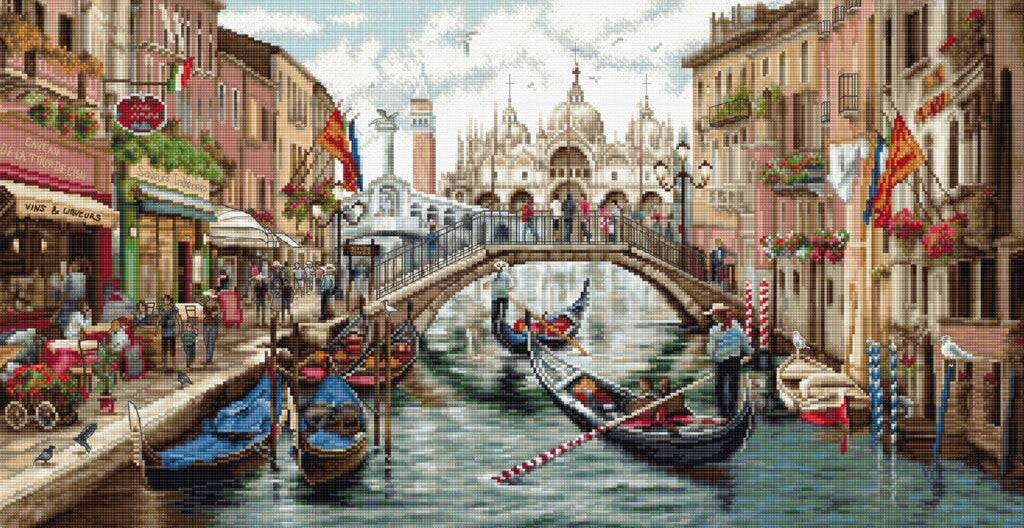 Counted Cross Stitch Kit Venice DIY Luca-S