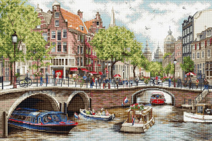 Counted Cross Stitch Kit Amsterdam DIY Luca-S