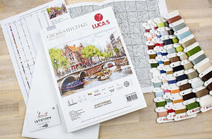Counted Cross Stitch Kit Amsterdam DIY Luca-S