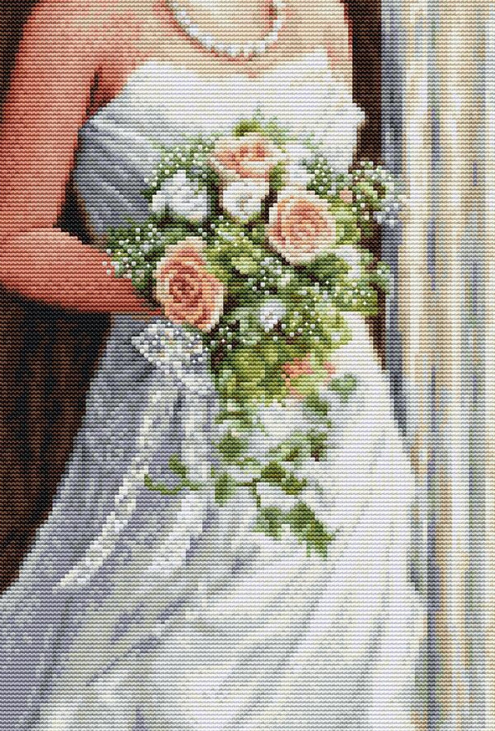 Counted Cross Stitch Kit Bride DIY Luca-S