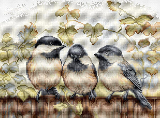 Counted Cross Stitch Kit Bluebirds DIY Luca-S