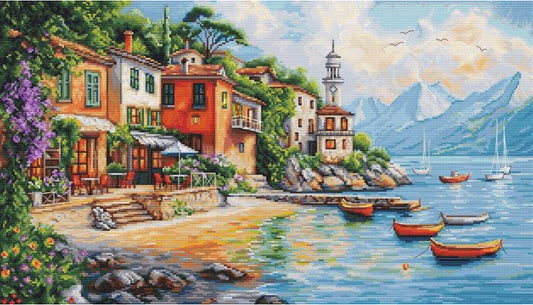 Counted Cross stitch kit Varenna DIY Luca-S