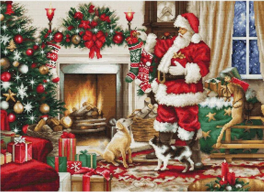Counted Cross Stitch Kit Santa DIY Luca-S