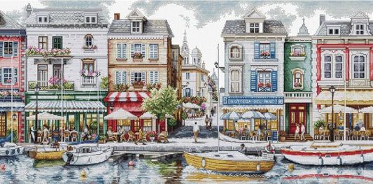 Counted Cross stitch kit Waterfront DIY Luca-S