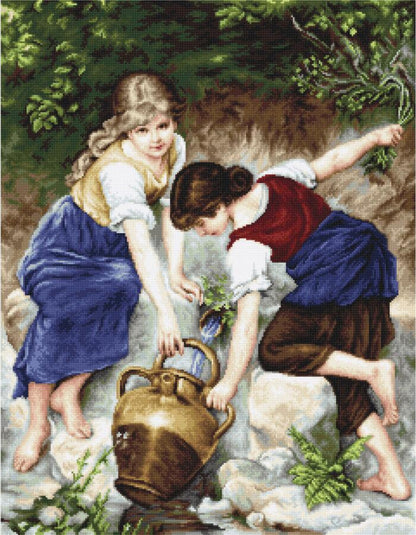 Gobelin kit Needlework Tapestry Kit "By the fountain" DIY by Luca-S