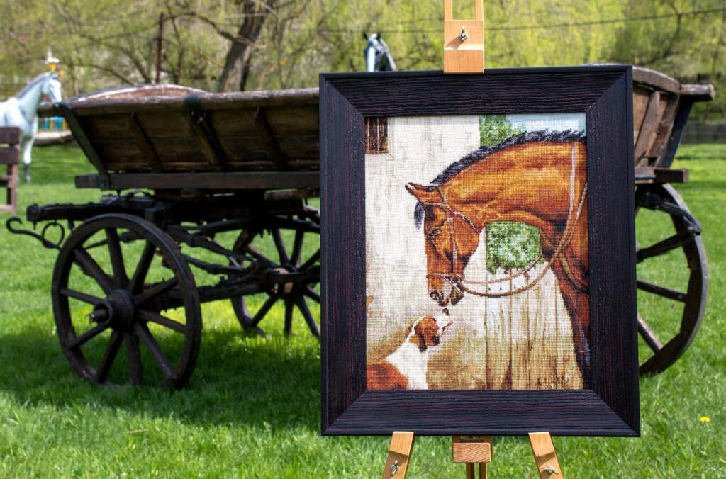 Gobelin kit Needlework Tapestry Kit "The Hunter and the Hound" DIY by Luca-S
