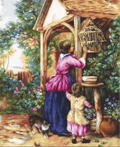 Gobelin kit Needlework Tapestry Kit "The Birdcage" DIY by Luca-S