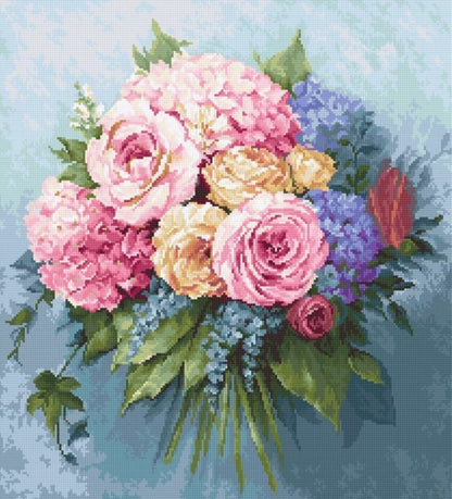Gobelin kit Needlework Tapestry Kit "Flowers bouquet" DIY by Luca-S