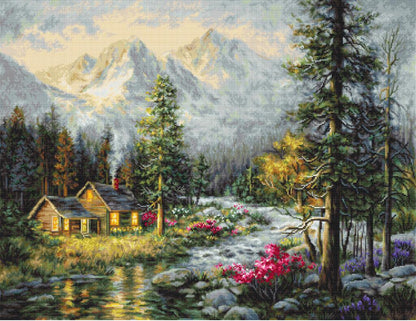 Gobelin kit Needlework Tapestry Kit "Chalet" DIY by Luca-S