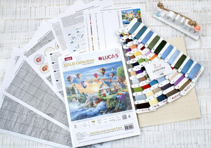 Gobelin kit Needlework Tapestry Kit Balloons DIY Luca-S