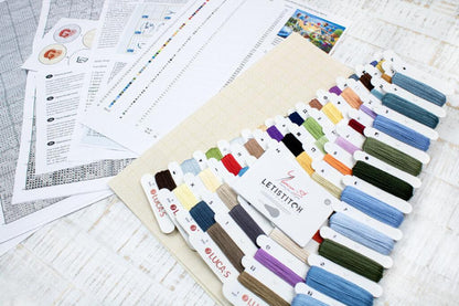 Gobelin kit Needlework Tapestry Kit Balloons DIY Luca-S