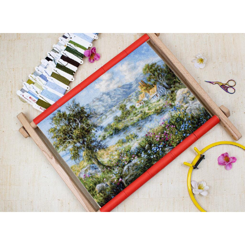 Gobelin kit Needlework Tapestry Kit Enchanted Cottage DIY Luca-S