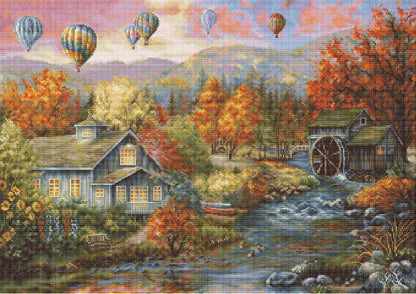 Gobelin kit Needlework Tapestry Kit Autumn Creek Mill DIY Luca-S