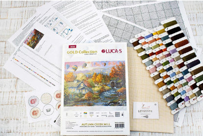 Gobelin kit Needlework Tapestry Kit Autumn Creek Mill DIY Luca-S