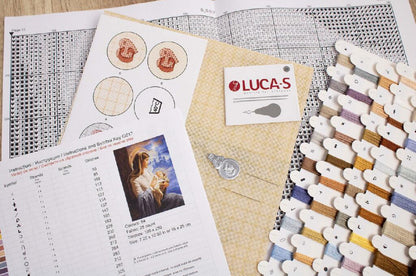 Gobelin kit Needlework Tapestry Kit Virgin Mary DIY Luca-S
